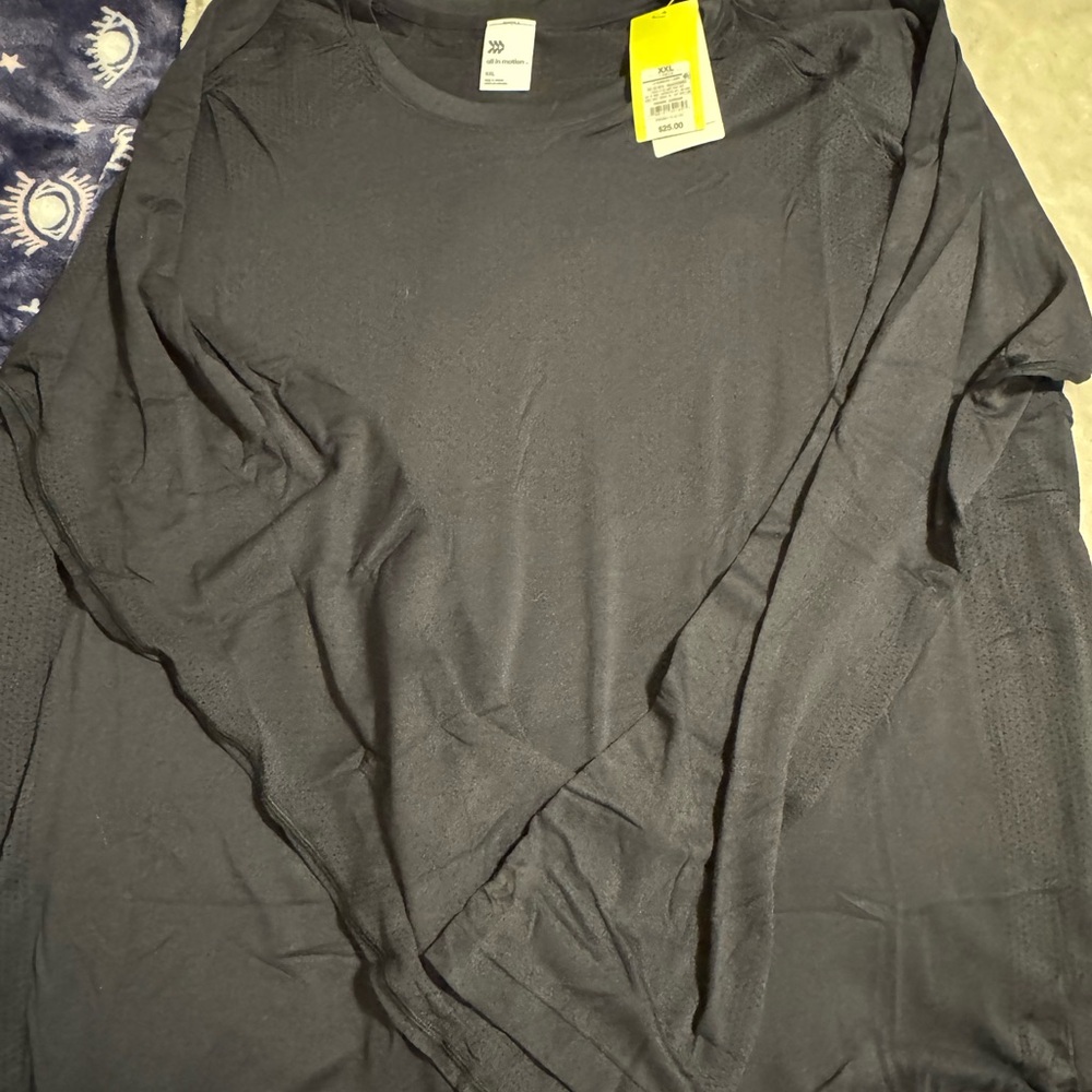 All in Motion Black Long Sleeve Tee